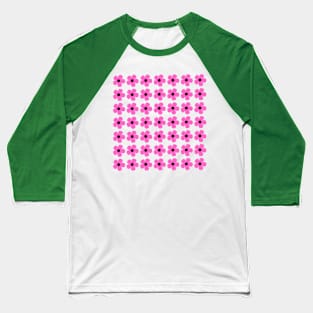 Flower Pattern Baseball T-Shirt